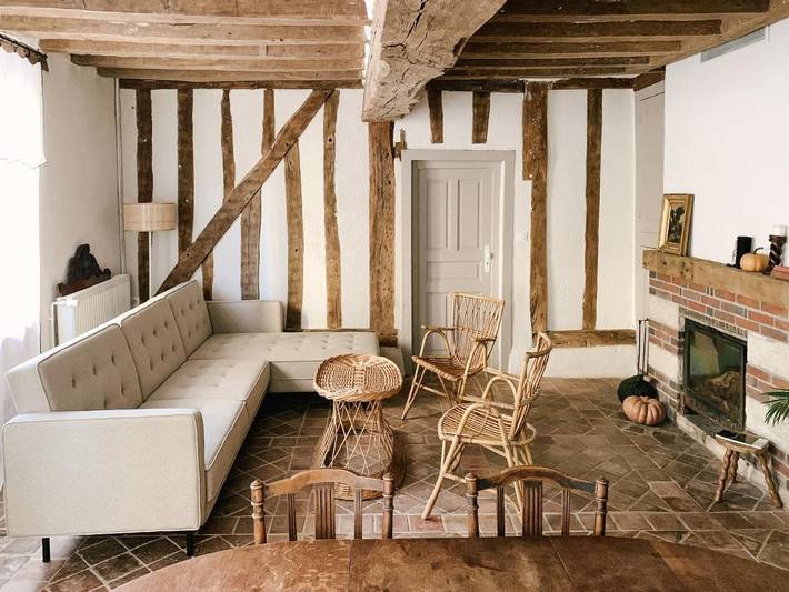Location de vacances pour 15 personnes, avec Terrasse ainsi que Jardin et Vue dans Villiers-Saint-Benoît