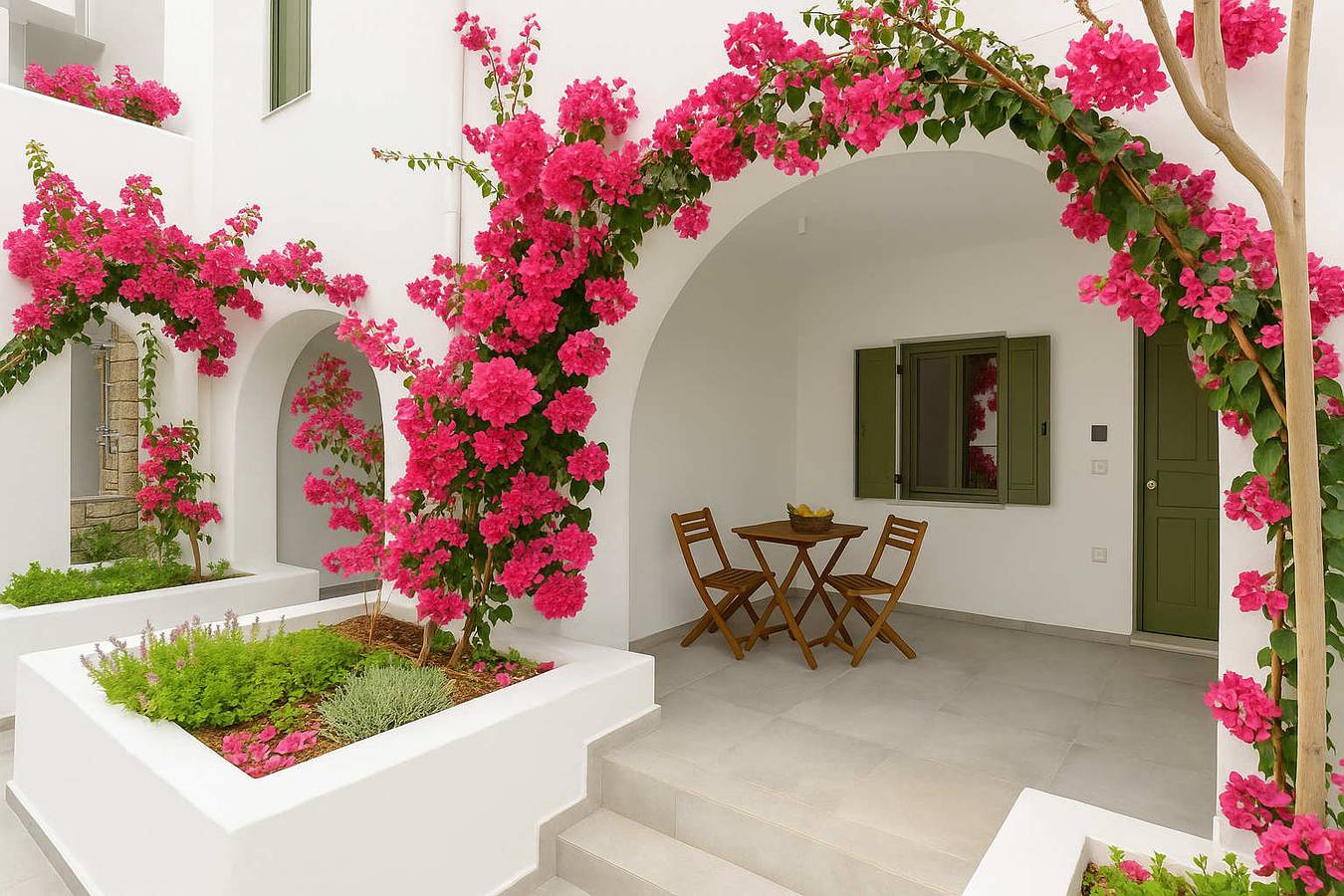 Ferienhaus für 5 Personen mit Balkon/Terrasse in Ampelas, Paros