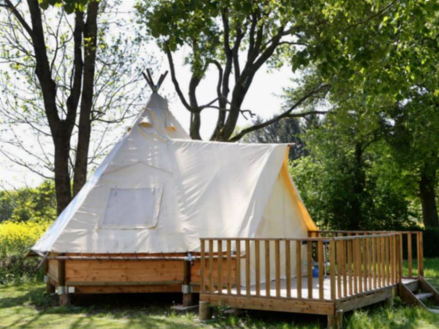 Camping Le Nid du Parc - Ungewöhnlich 4 personen - (ohne Sanitäranlagen) in Parc des Oiseaux (Villars-les-Dombes), Villars-les-Dombes