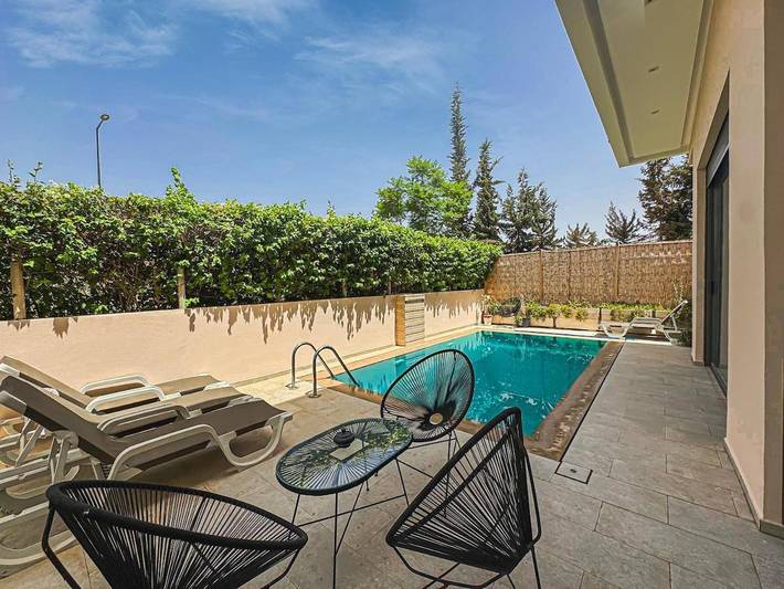 Villa pour 8 personnes, avec sauna et jardin ainsi que piscine et vue à Marrakech - 2