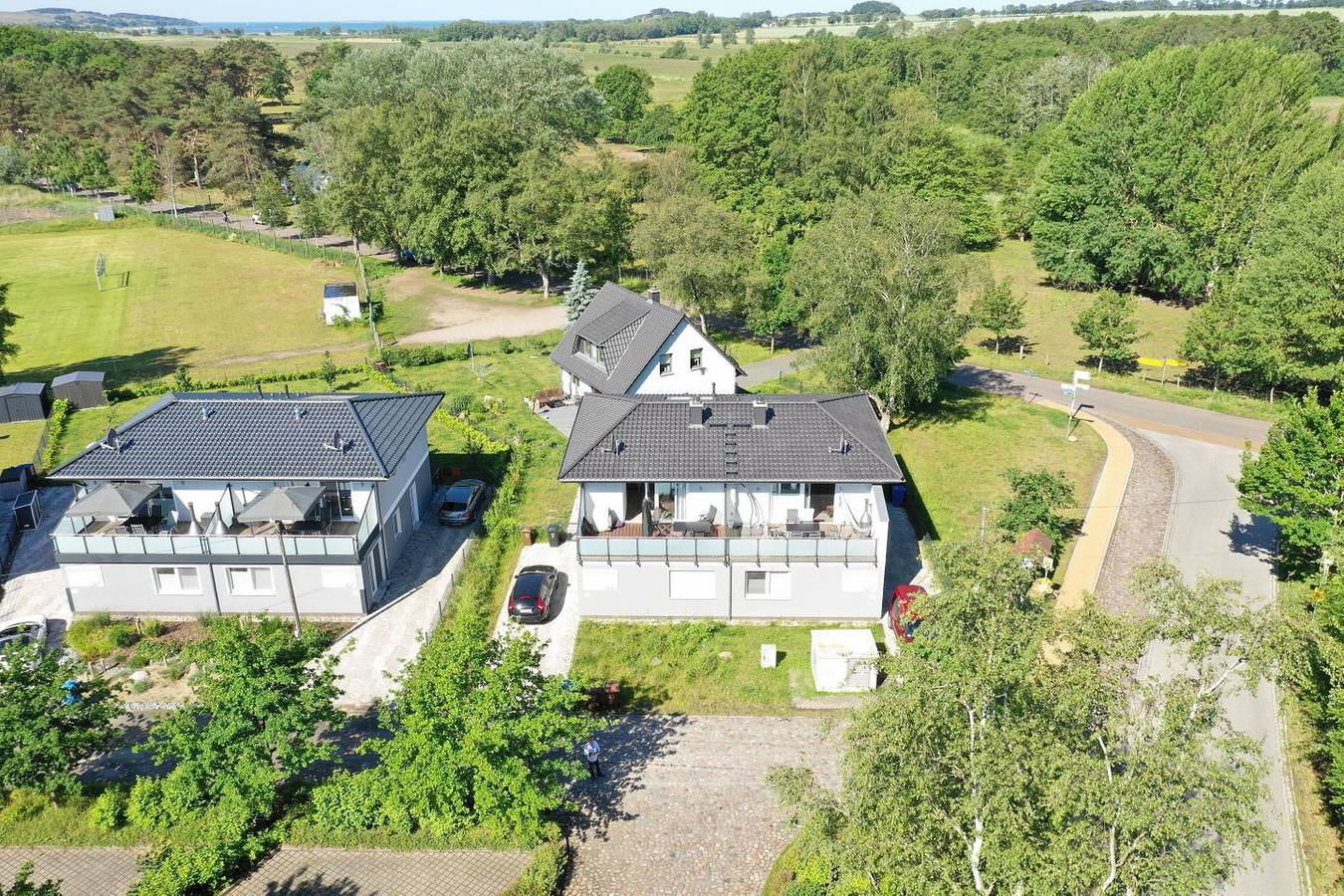 Strandnahes Haus, Balkon, Nutzung vom Ahoi Erlebnisbad in Sellin - Villa Playa in Südstrand Göhren, Rügen