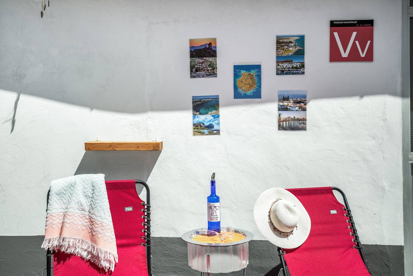 Ferienhaus 'La Brisa Loft' mit Bergblick, privater Terrasse und Wlan in Carrizal, Ingenio