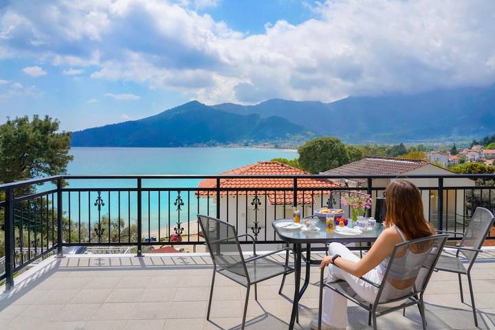 Ferienwohnung für 4 Personen, mit Balkon und Ausblick