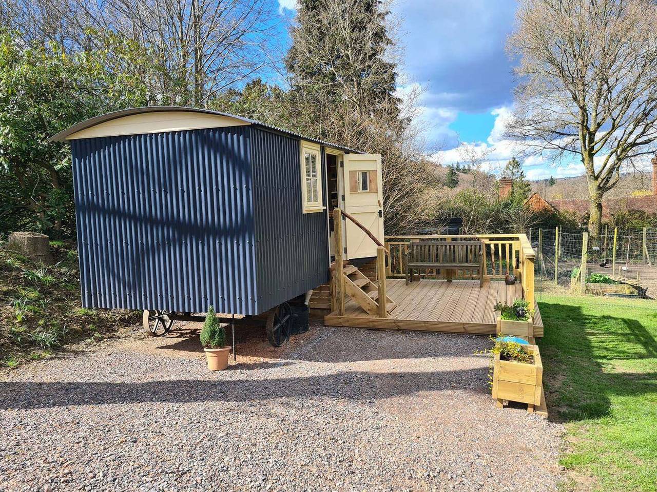 Blockhütte für 2 Personen mit Garten in Bristol, Südwestengland