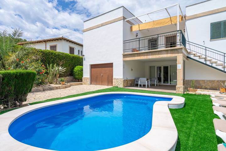 Maison de vacances pour 12 personnes, avec Balcon ainsi que Terrasse et Jardin à Son Veri Nou