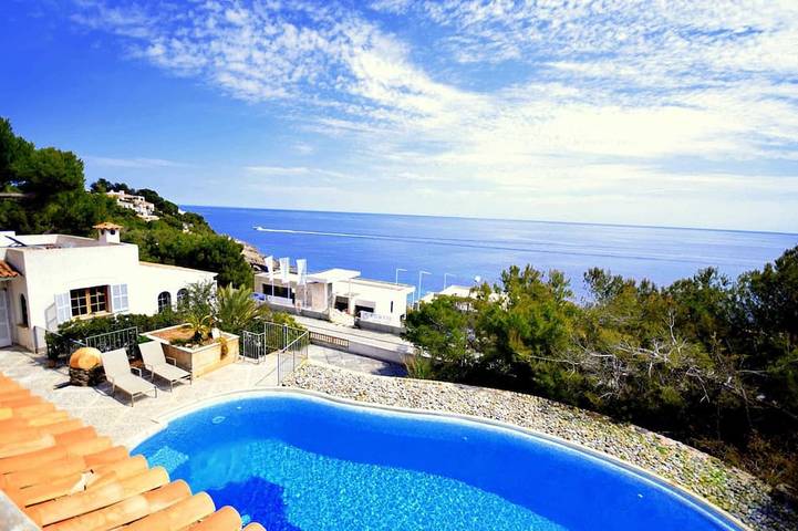 Maison de vacances pour 10 personnes, avec Terrasse et Piscine à Font de sa Cala