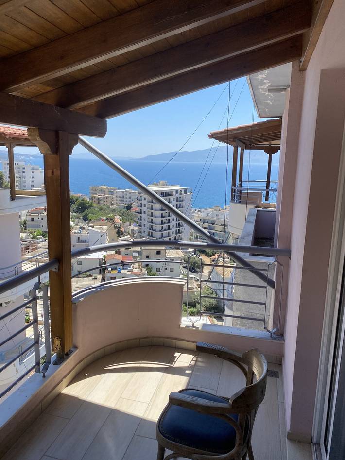 Appartamento per 4 persone, con Vista oceano e Balcone/Terrazza nonché Panorama a Saranda