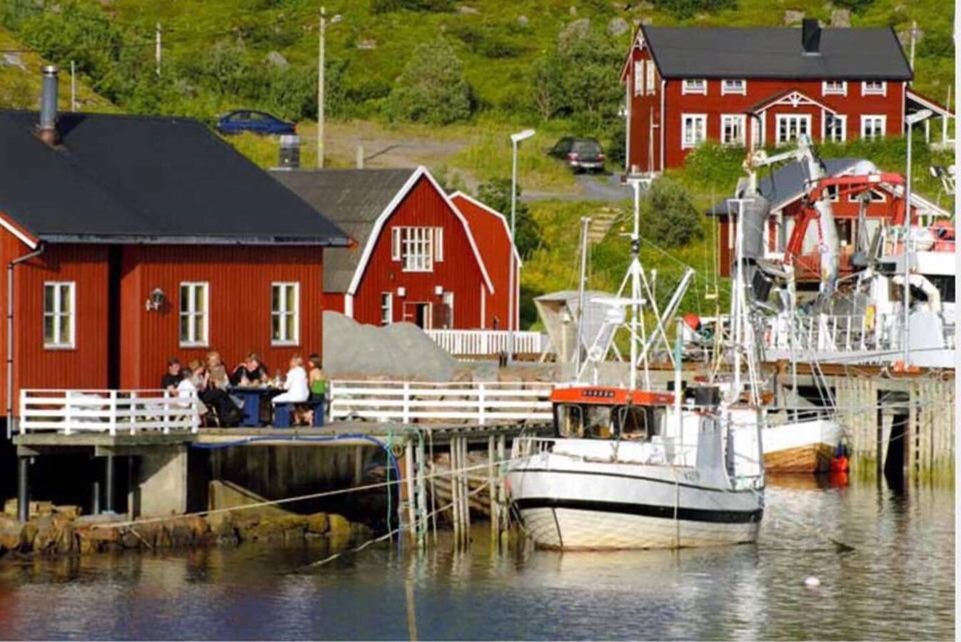 Blockhütte für 4 Personen mit Meerblick in Straumsjøen, Bø (Vesterålen)