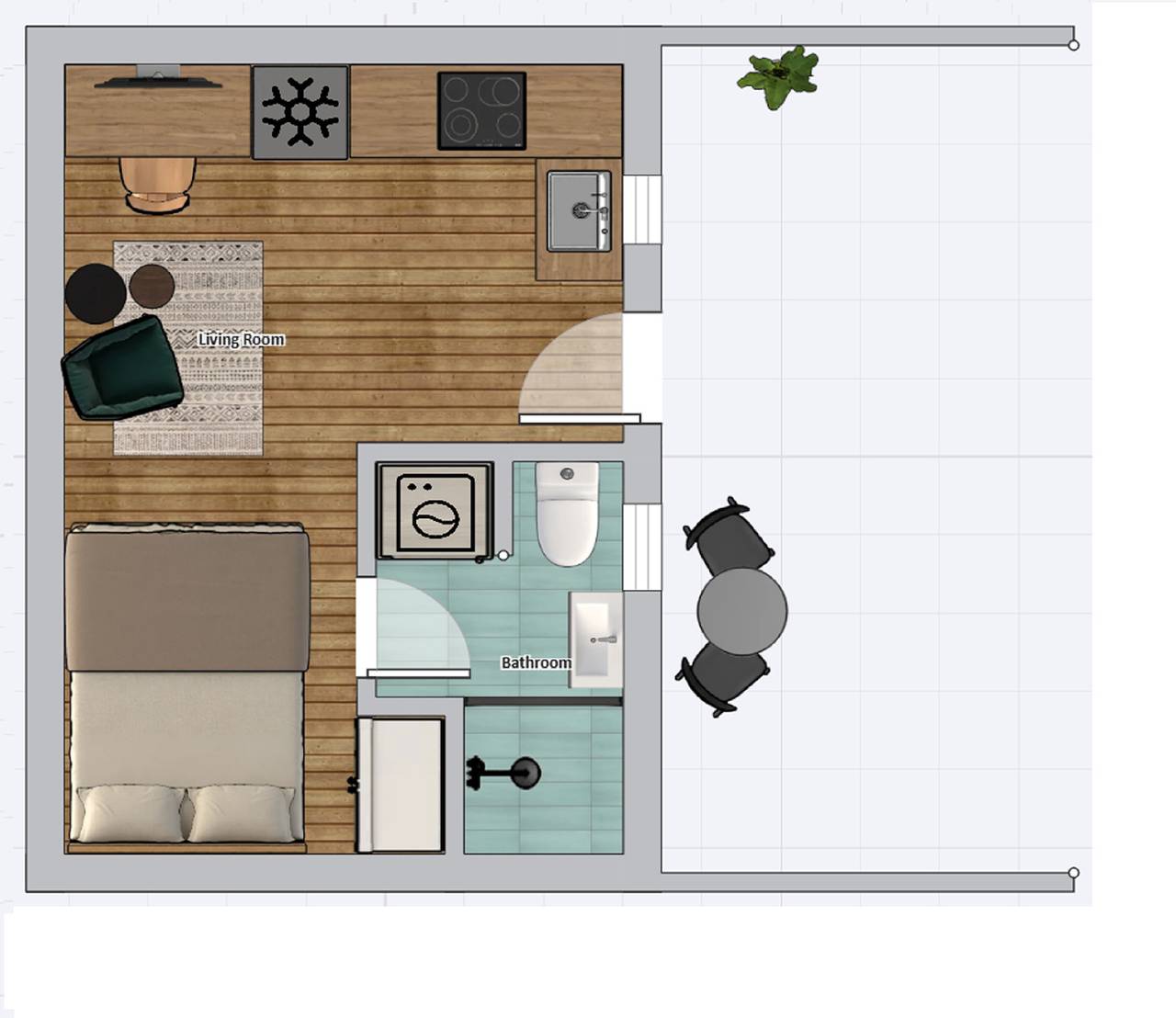 Estudio entero, Estudio en la planta baja in Limasol, Chipre Sur