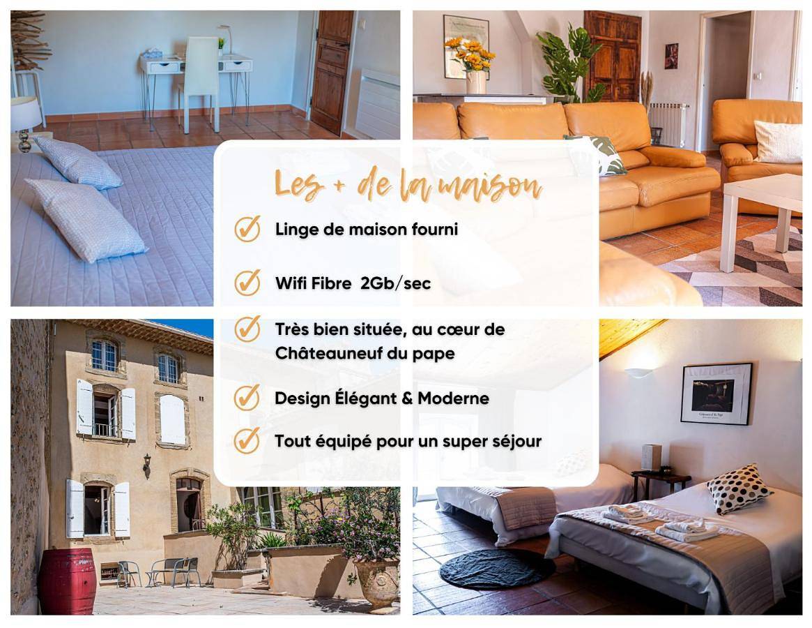 Pegau bedrooms, 3 chambres au centre de Châteauneuf-du-Pape in Châteauneuf-du-Pape, Vaucluse