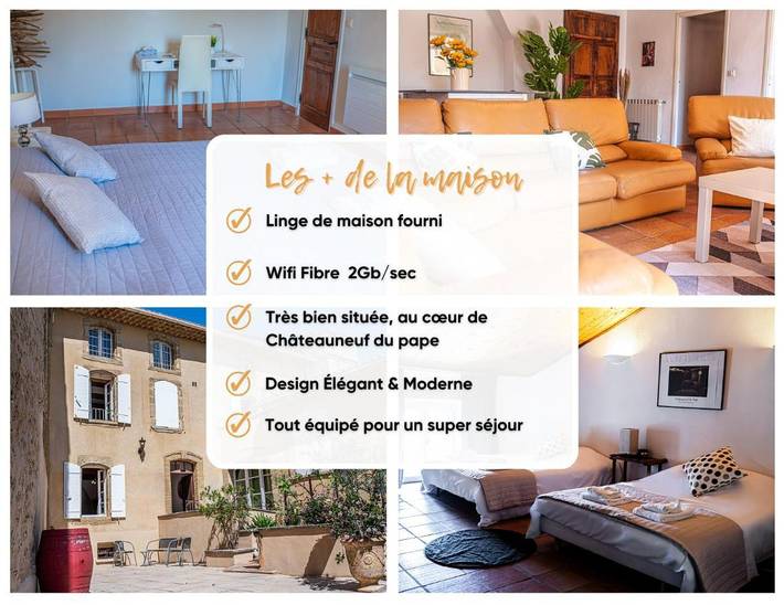 Location de vacances pour 4 personnes, avec vue et terrasse à Châteauneuf-du-Pape - 3