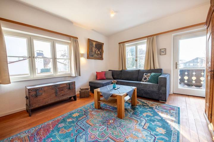 Ferienwohnung für 3 Personen, mit Balkon in Farchant