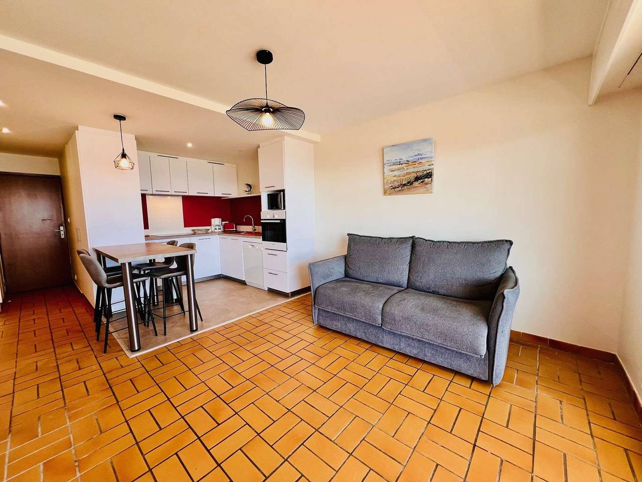 Ganze Wohnung, Quiberon - Gemütliche 2-Zimmer-Wohnung 20m vom Strand entfernt mit Parkplatz in Quiberon, Côte des Mégalithes
