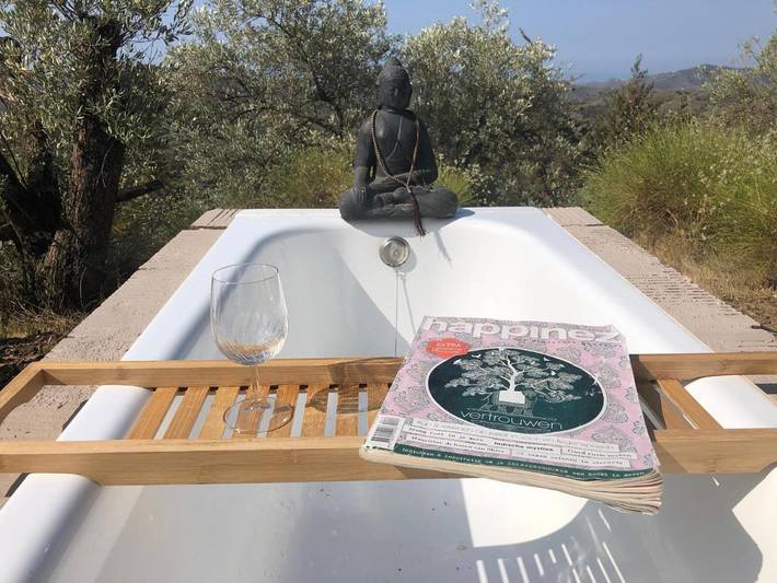 Albergue para 2 personas, con jardín además de piscina y vistas, Se admiten mascotas en Canillas de Albaida - 2