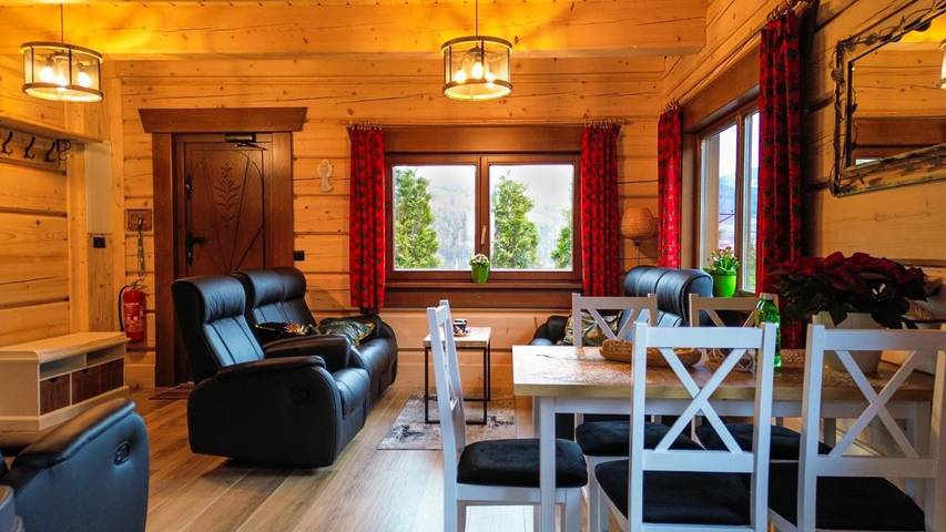Apartament wakacyjny dla 4 osób, z sauna i taras oraz widok, zwierzęta dozwolone w Piwniczna-Zdrój