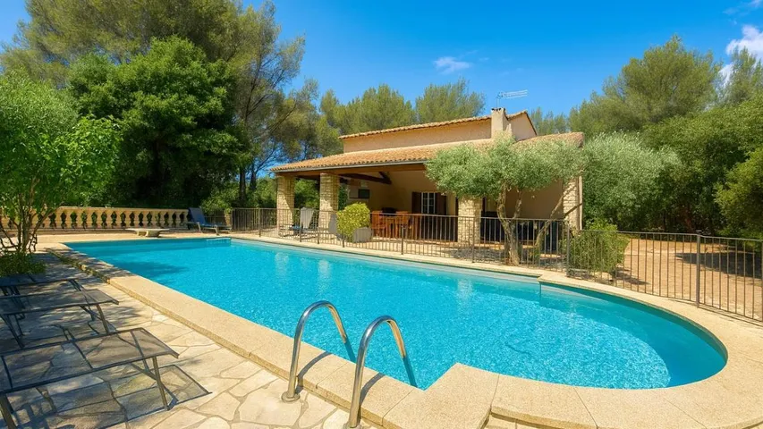 Maison de vacances pour 2 personnes, avec piscine ainsi que jardin et vue - 1
