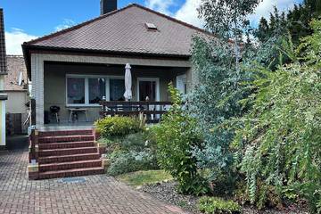 Ferienhaus für 4 Personen, mit Garten und Terrasse in Muldestausee