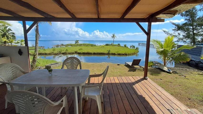 Maison de vacances pour 8 personnes, avec jardin ainsi que vue et terrasse, animaux acceptés dans Polynésie française