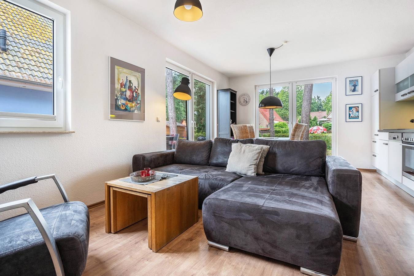 Ganze Wohnung, Apartment 'Haus K 104 Eg' mit privater Terrasse, Sauna und Kamin in Röbel, Müritz