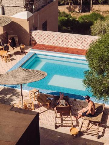 Location de vacances pour 2 personnes, avec piscine ainsi que terrasse et jardin dans Aftas Imsouane