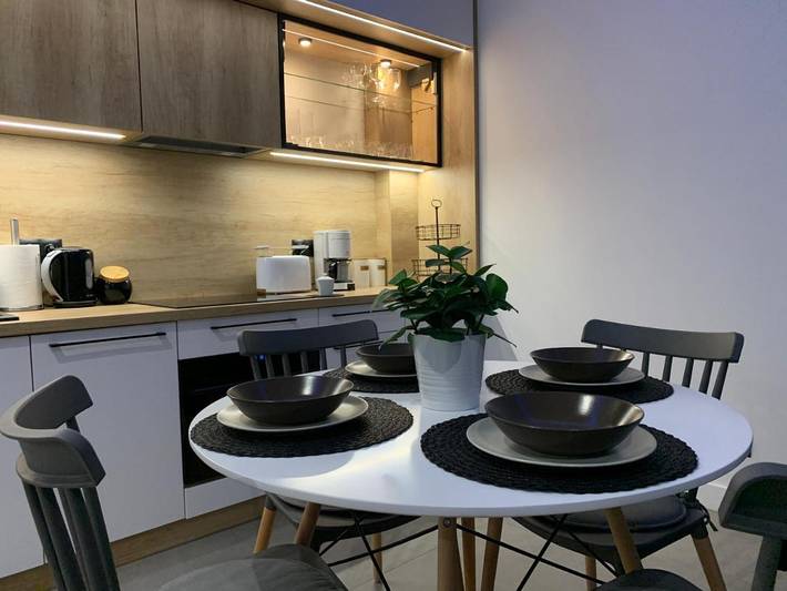 Ferienwohnung für 4 Personen, mit Terrasse und Garten sowie Ausblick