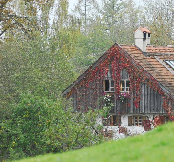Ferienwohnung für 4 Personen, mit Terrasse und Garten sowie Ausblick