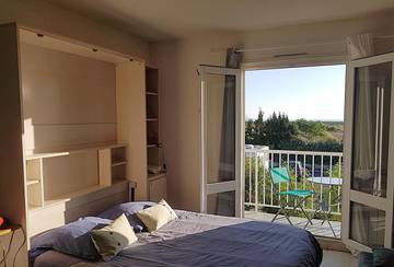 Gîte pour 2 personnes, avec balcon et vue à La Guérinière