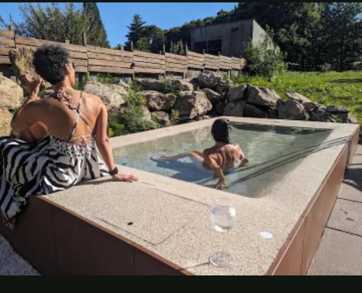 Villa pour 4 personnes, avec terrasse ainsi que piscine et jardin, animaux acceptés