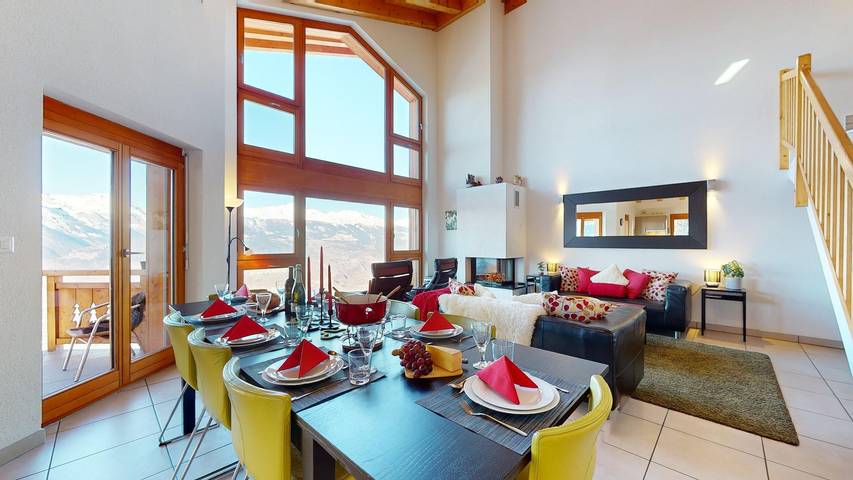 Ferienwohnung für 10 Personen, mit Balkon im Wallis