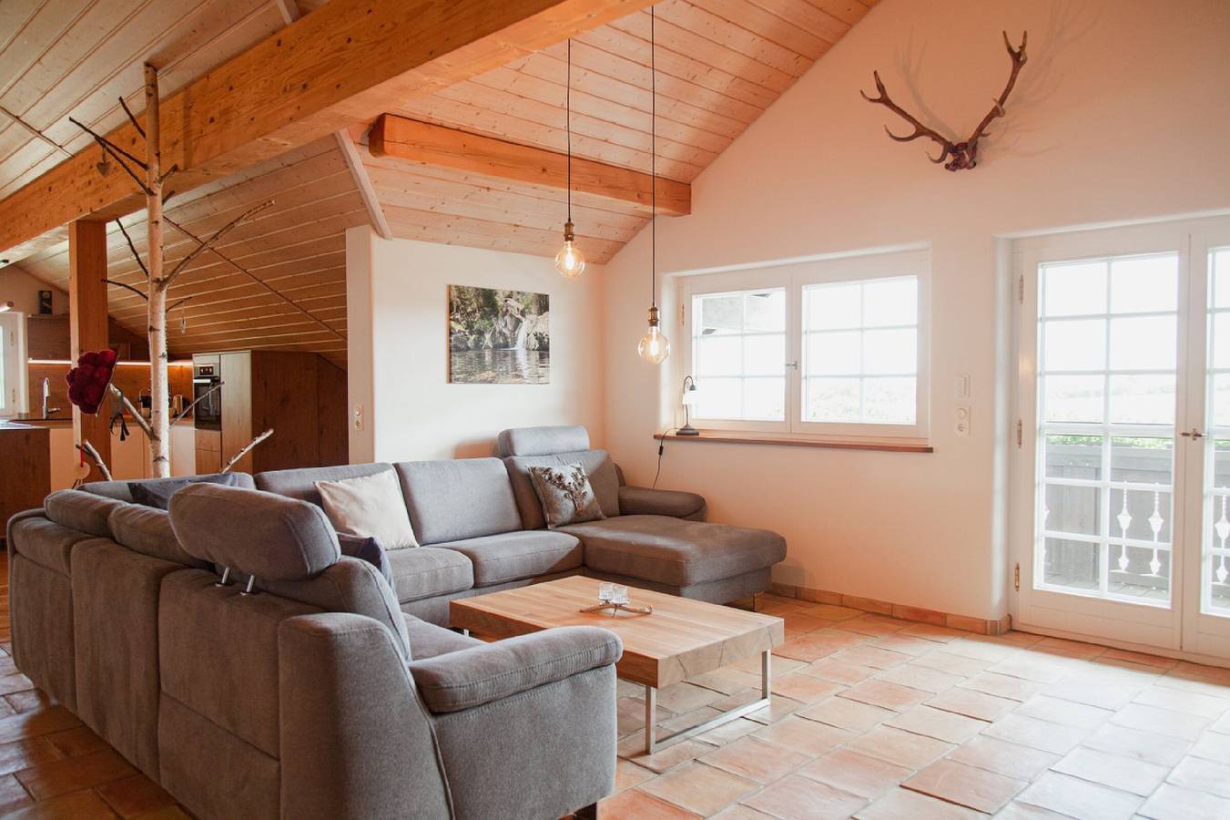 Ganze Wohnung, Ferienwohnung 'Hirsch-Lounge' mit Bergblick, Balkon und Wi-Fi in Höchenschwand, Südschwarzwald