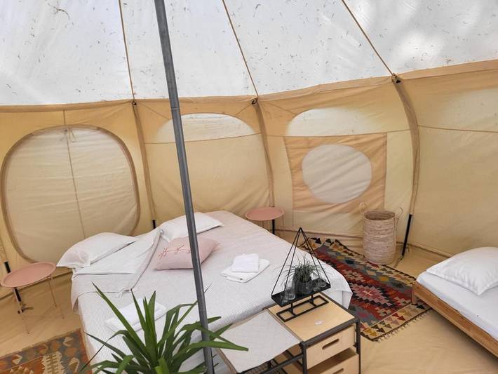 Zelt für 4 Personen, mit Pool und Terrasse sowie Ausblick und Garten, mit Haustier in Dalmatien - 3