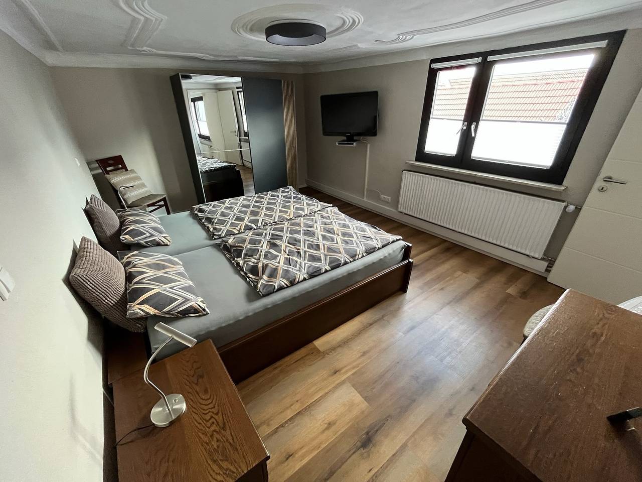 Apartamento vacacional entero, Apartamento de vacaciones para 4 personas con balcón in Vendersheim, Hesse Renano