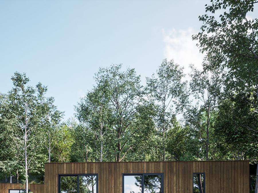 Camping Le Hameau de l'Ourthe - Lodge 4 personen - Eco Lodge 4 Personen in Houffalize, Bastogne