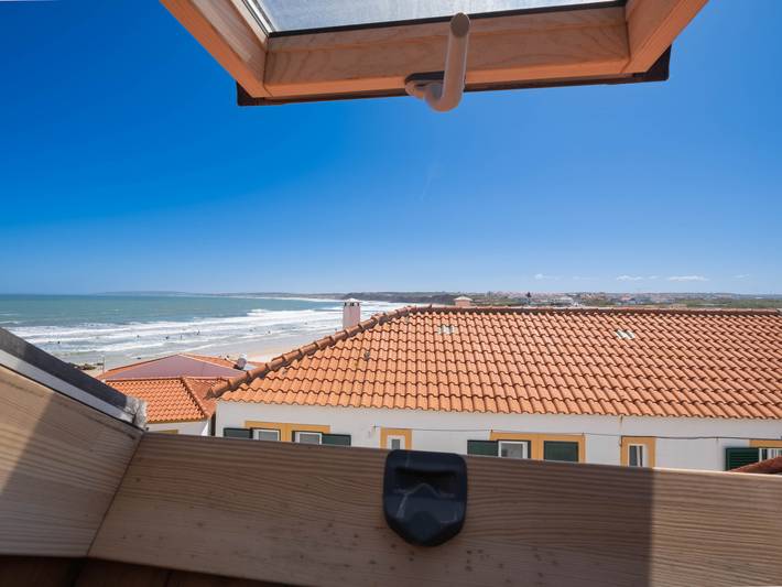 Casa de férias para 4 pessoas, com Vista para o mar e Terraço em Baleal