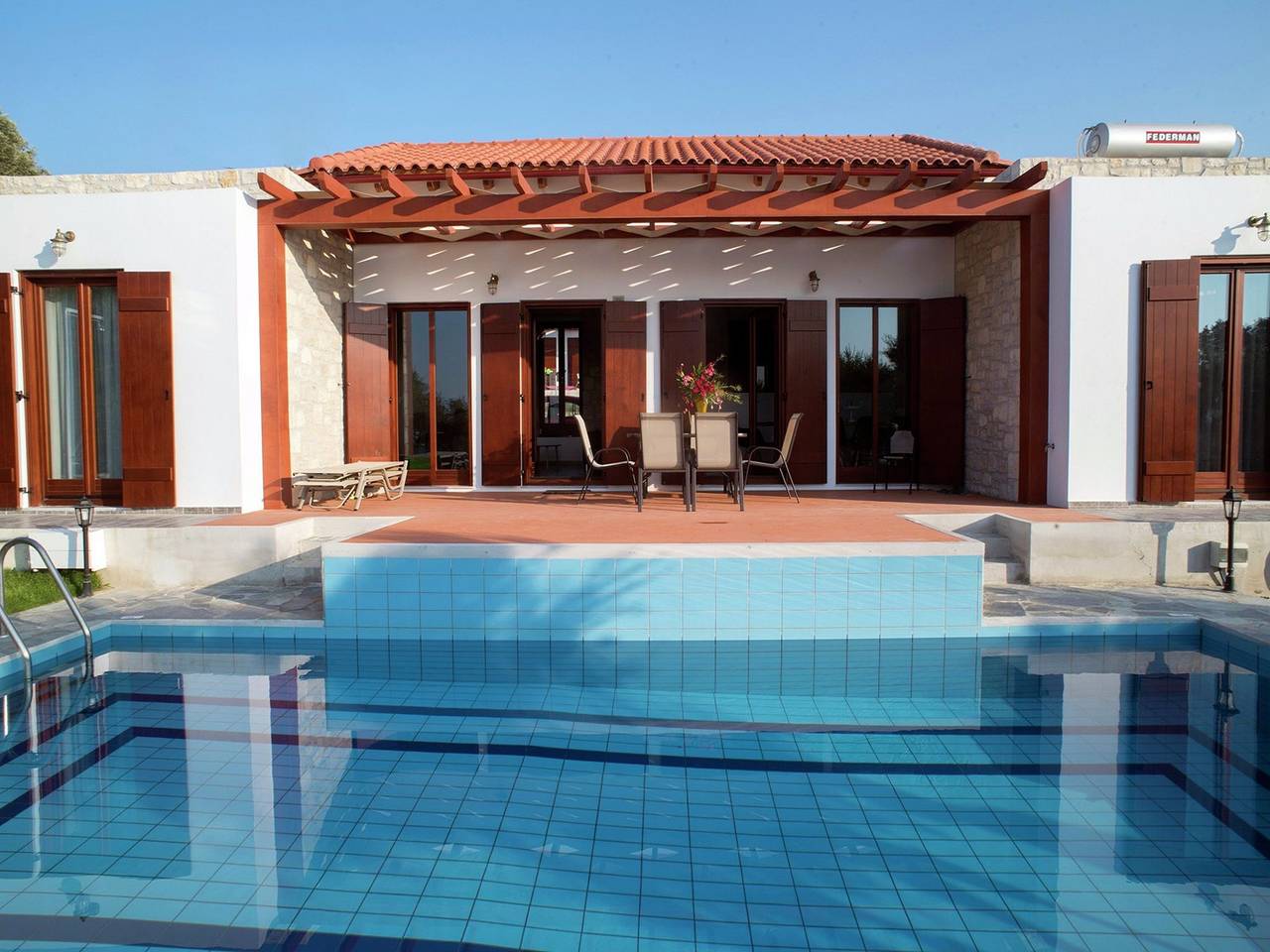 Villa ad Arkadi con piscina vicino al mare in Mesi, Rethymno e dintorni