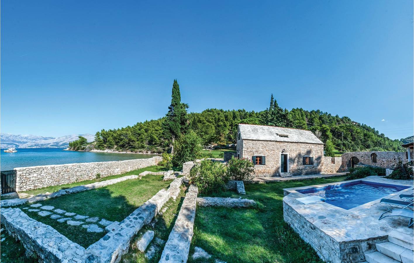 Ferienhaus für 6 Personen mit Terrasse in Postira, Brac
