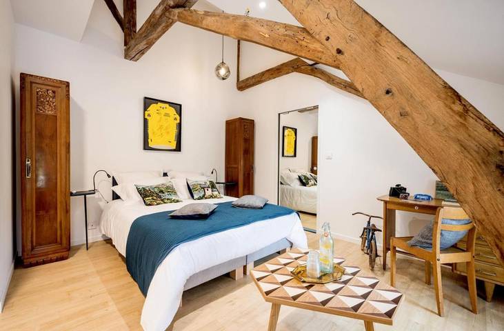 Chambre d’hôte pour 2 personnes, avec Terrasse ainsi que Jardin et Vue