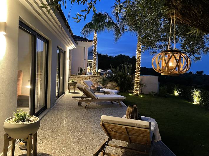 Apartment for 2 people, with Ocean view and Terrace as well as Garden in Laganas