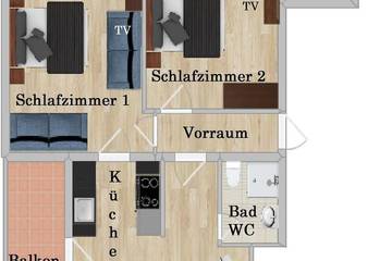Chambre d’hôte pour 4 personnes, avec jardin à Villach