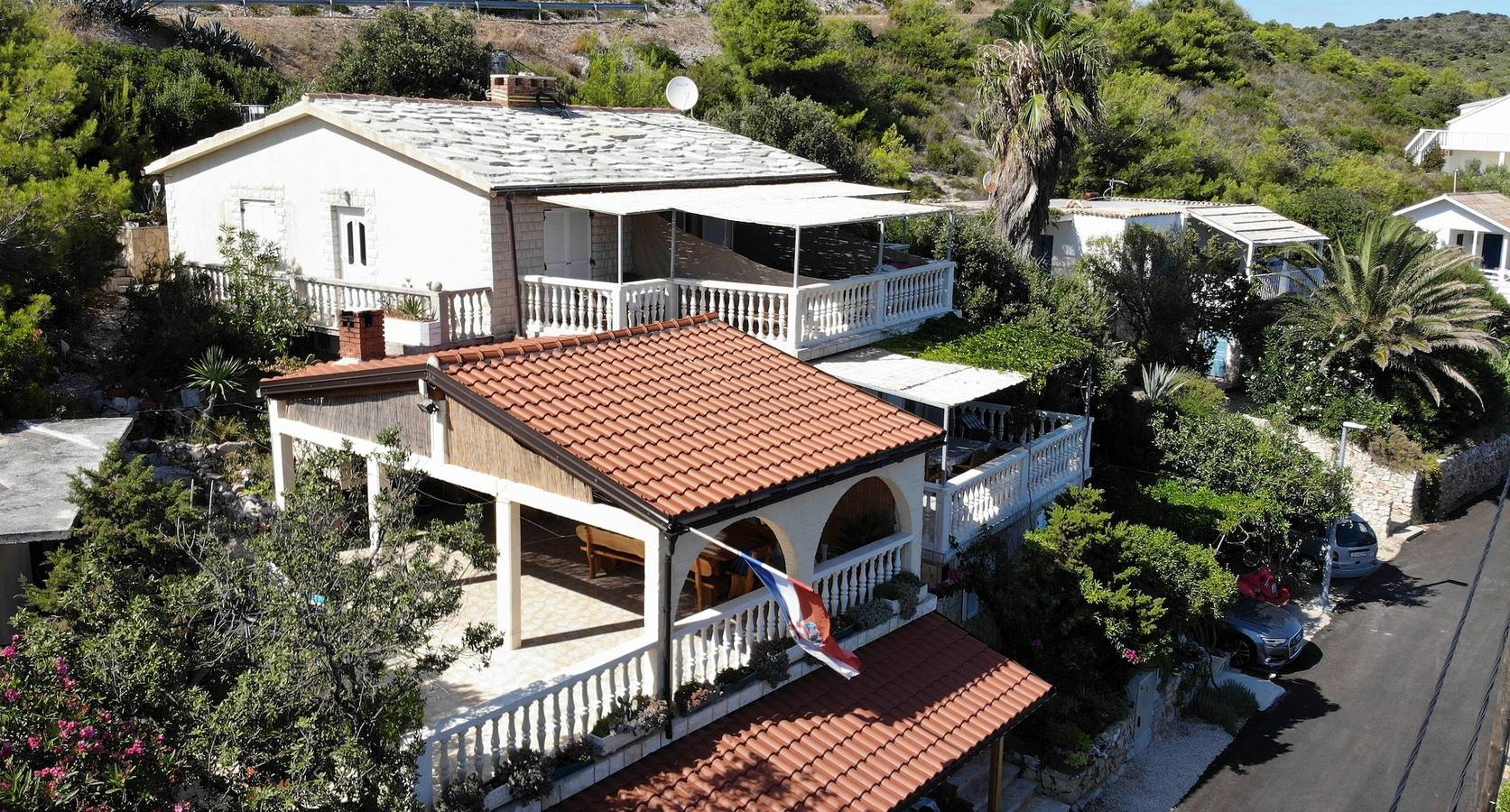 Ganze Wohnung, 1-Zimmer-Ferienwohnung am Strand Milna, Vis A-8917-c in Rukavac, Split-Dalmatien
