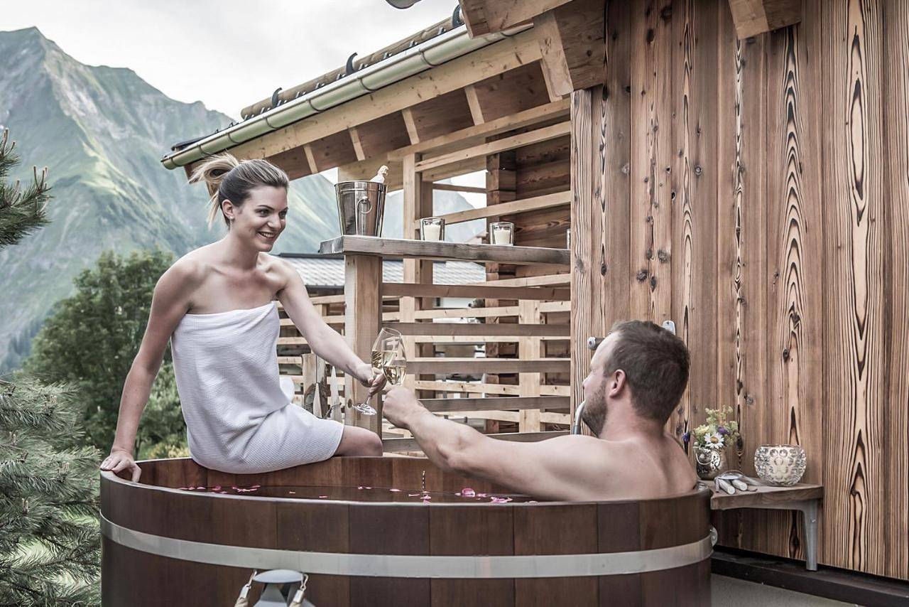 Aadla Walser-Chalets mit privater Sauna, Hotpot und Hotelservice in Schröcken, Bregenzerwald