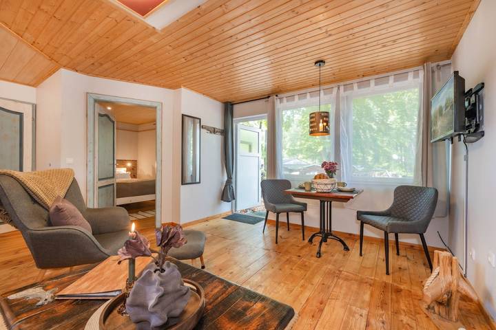 Ferienwohnung für 2 Personen, mit Terrasse und Garten sowie Sauna in Ückeritz