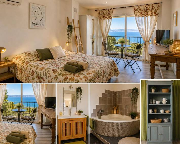 Chambre d’hôte pour 2 personnes, avec balcon et vue à Istres - 2