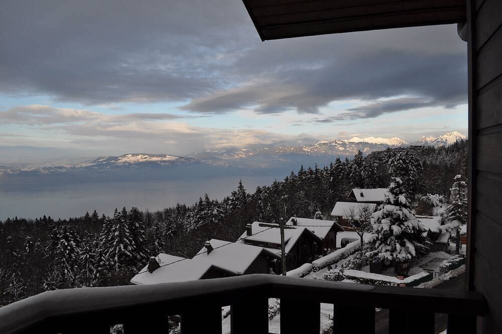 Entire apartment, Smart 2-bedroom apartment, great lake views, minutes from ski runs and beaches in Thollon-les-Mémises, Thonon-les-Bains region