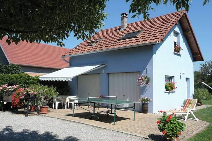 Gîte pour 3 personnes, avec Terrasse et Jardin à Oberhergheim