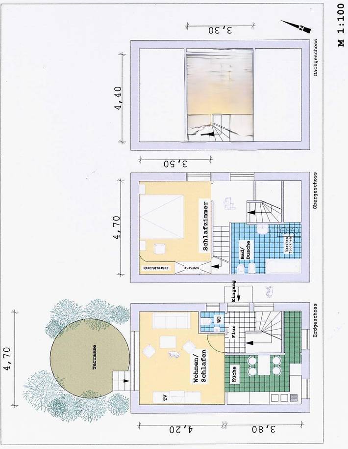 Ferienwohnung für 2 Personen, mit Terrasse und Garten in Landschaftsmuseum Angeln - 3
