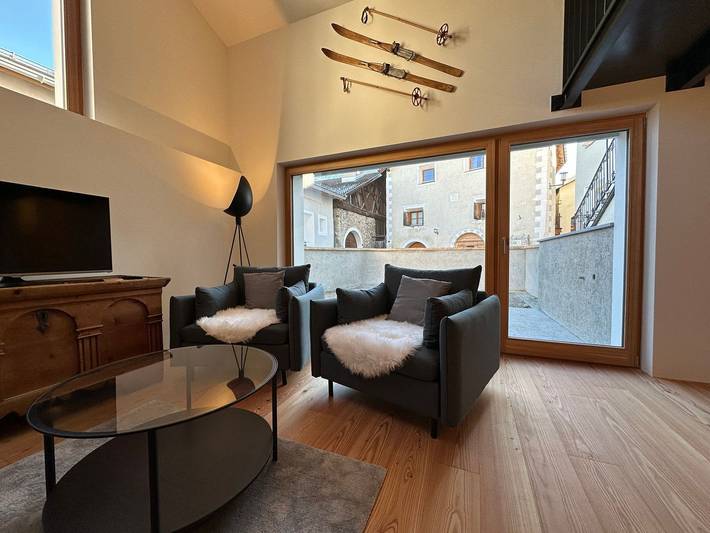 Ferienwohnung für 3 Personen, mit Sauna und Balkon in Zuoz - 3