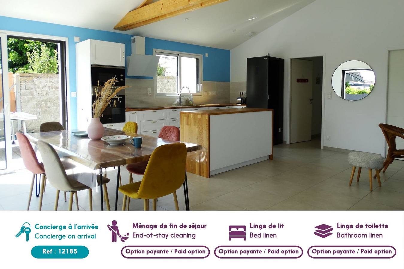 Maison 6 avec piscine chauffée  à St-Hilaire in Saint-Hilaire-de-Riez, Vallée de la Loire