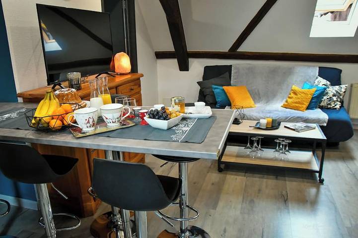 Ganze Wohnung, Gîte du Figuier Sélestat 3* Courtyard and air conditioning, 20 minutes from Europa-Park in Schlettstadt, Region Sélestat-Erstein