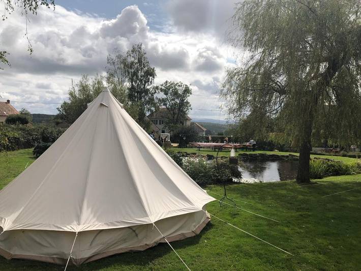 Tente pour 4 personnes, avec jardin et piscine, adapté aux familles en Ardèche - 4